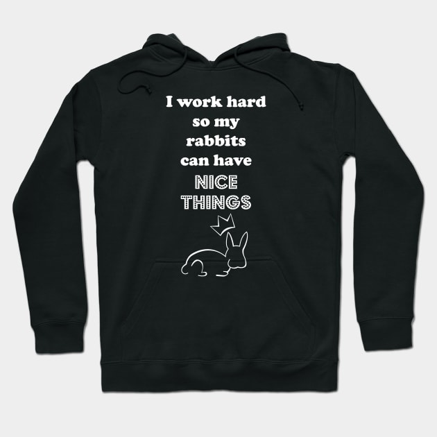 I Work for the Fluffy Ones Hoodie by traditionation